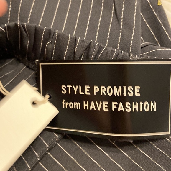 HAVE Women’s Pants size L brand new with tag color gray with white stripe - Picture 12 of 12